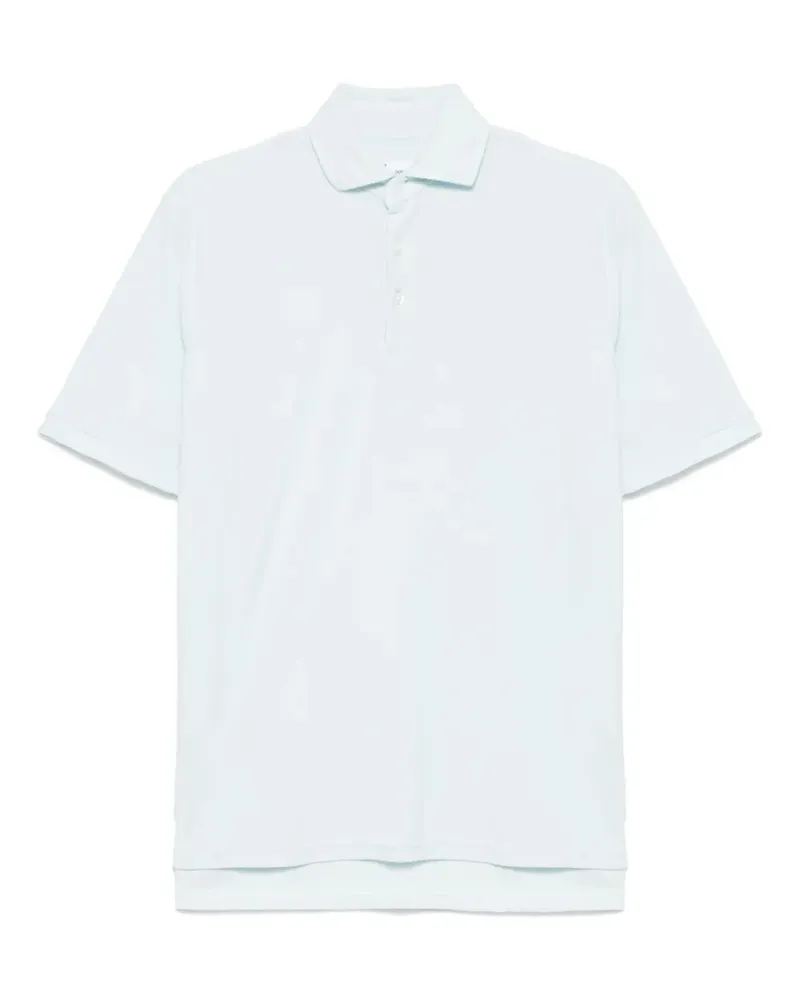 Doppiaa Poloshirt aus Frottee - Blau Blau