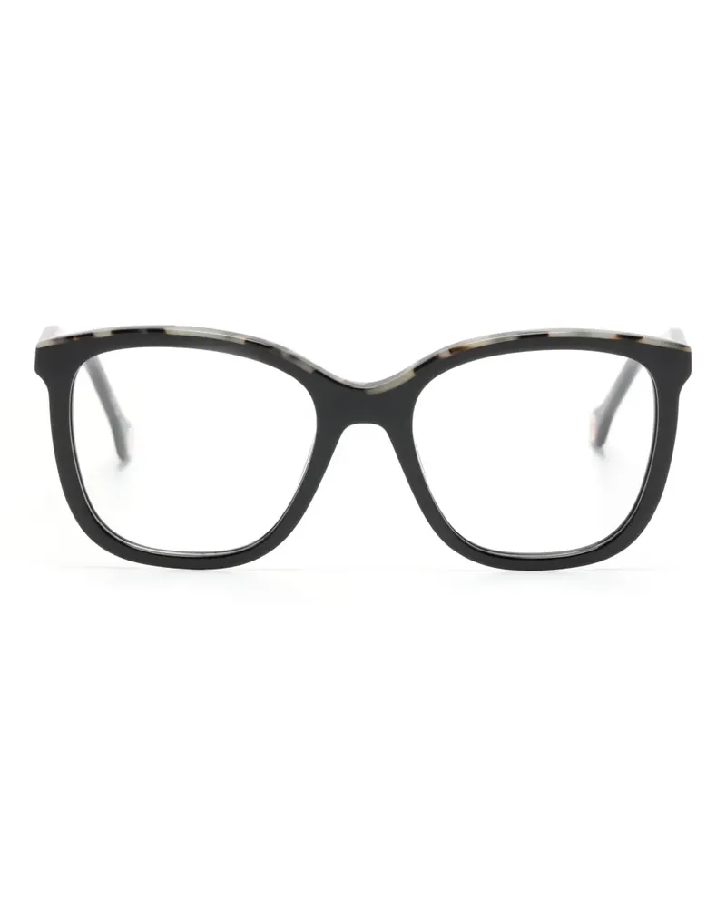 Carolina Herrera New York Brille mit eckigem Gestell - Schwarz Schwarz