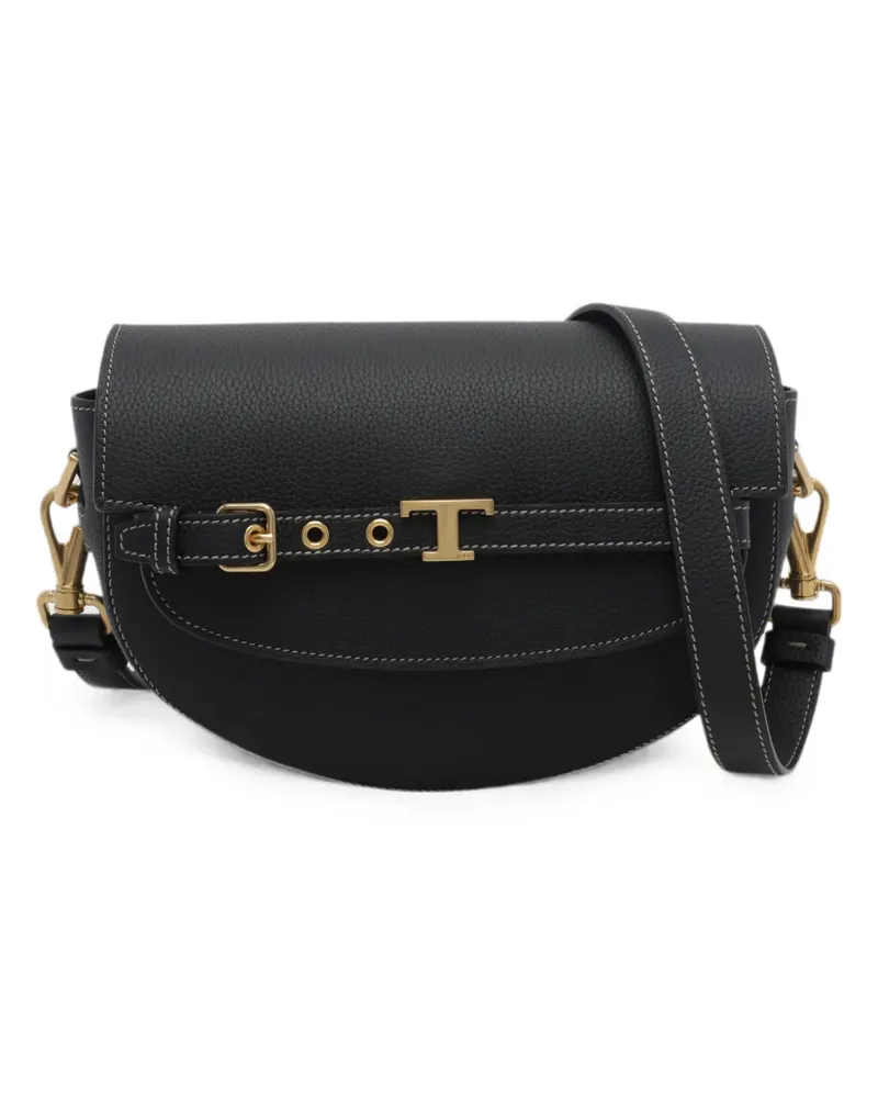 TOD'S mini T Signature crossbody bag - Schwarz Schwarz