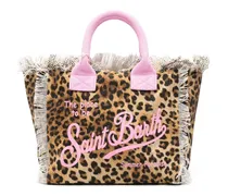 Colette Tote Bag mit Leopardenmuster - Nude