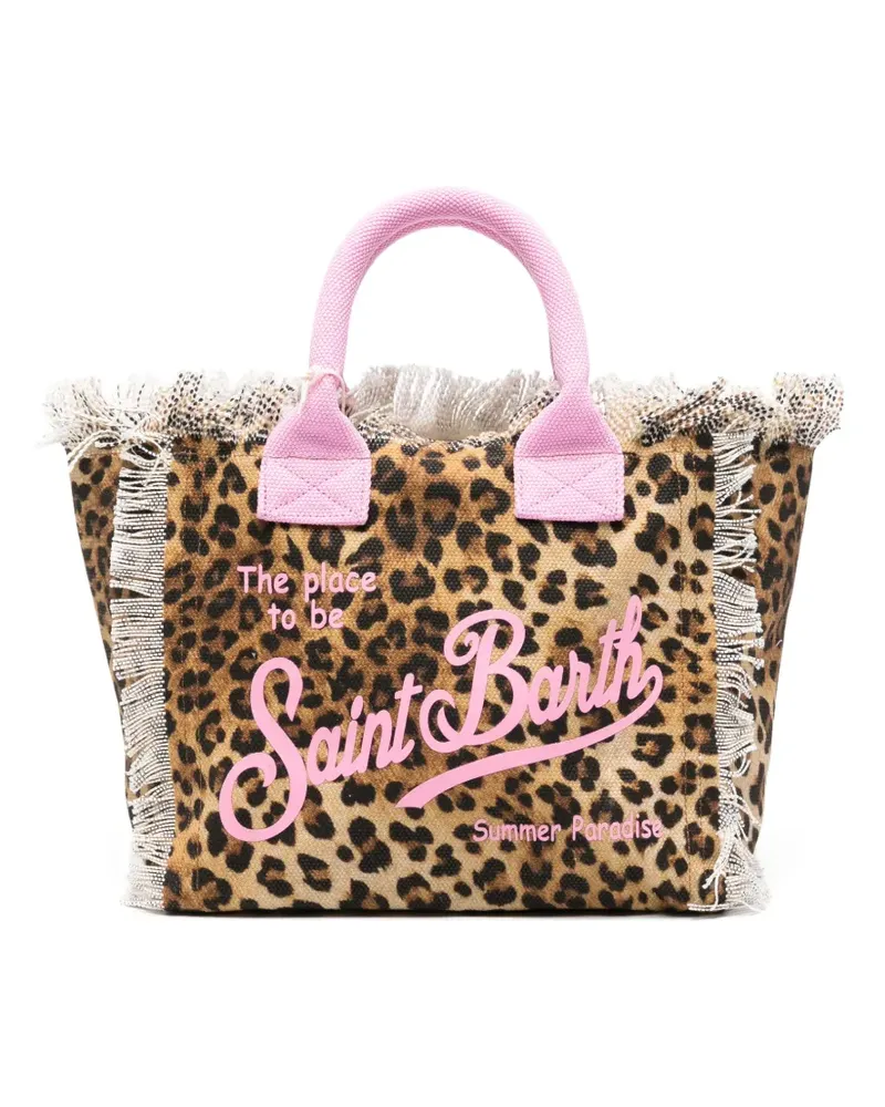 MC2 Saint Barth Colette Tote Bag mit Leopardenmuster - Nude Nude
