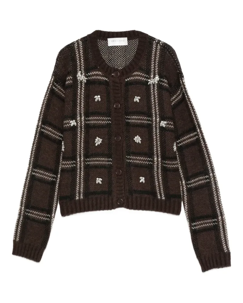 Ermanno Scervino Cardigan mit Kristallen - Braun Braun