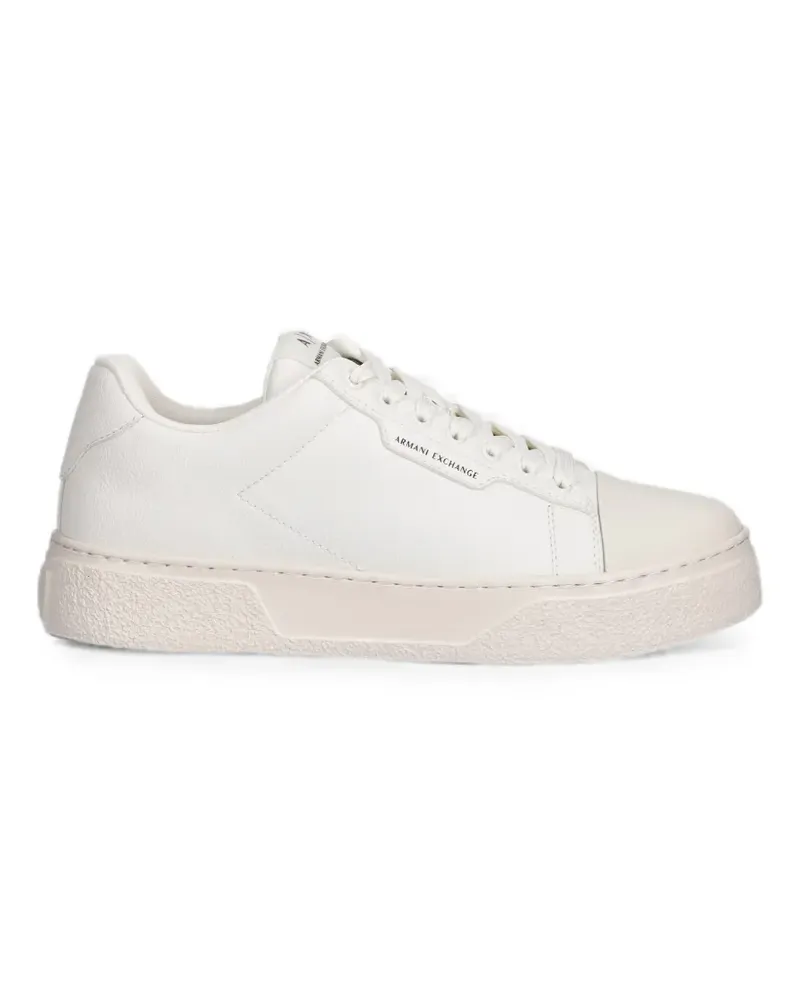 Armani Exchange Sneakers mit Logo-Print - Weiß Weiß
