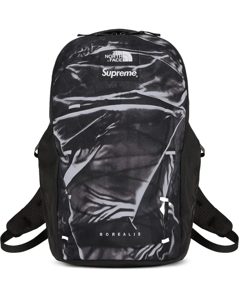 Supreme Being x The North Face Borealis "Black" Rucksack mit Trompe-l'oeil-Effekt - Schwarz Schwarz