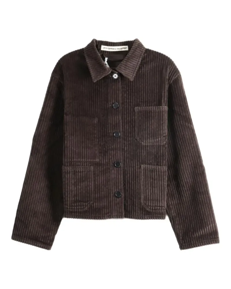 Meta Campania Collective corduroy patch-pocket jacket - Braun Braun