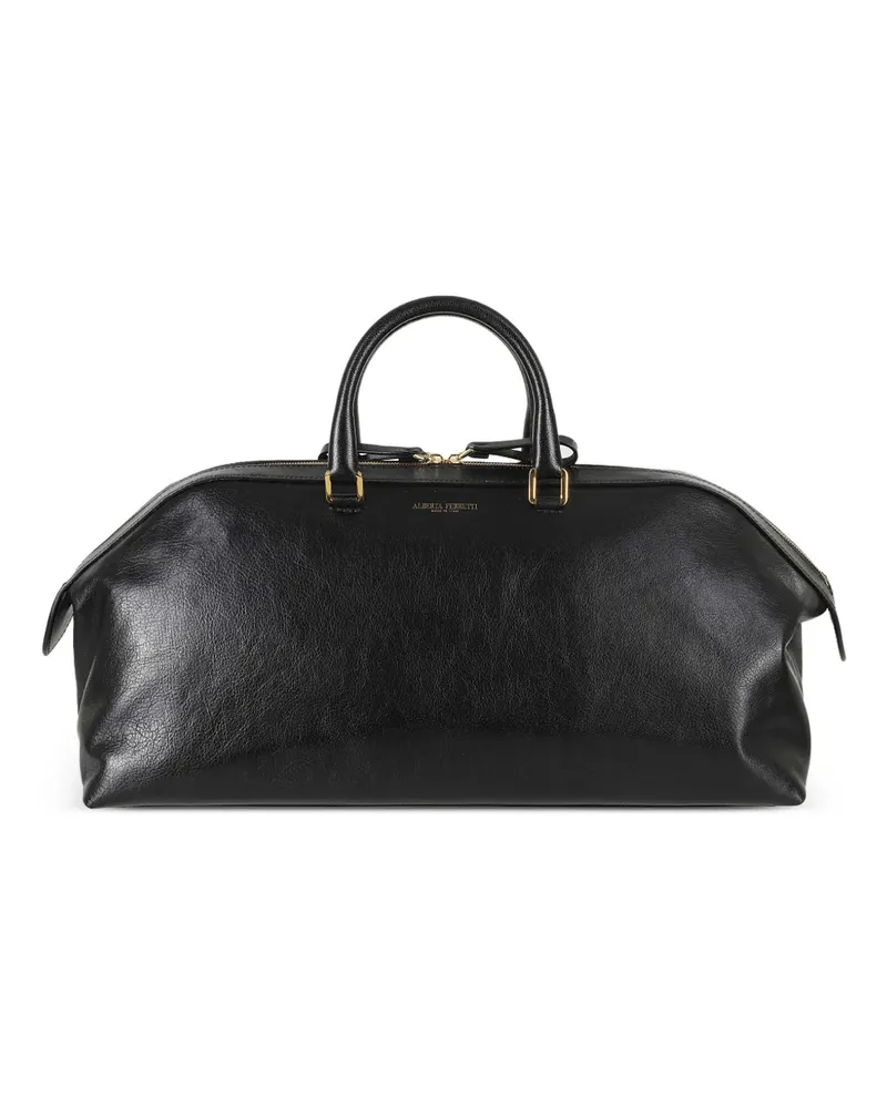 Alberta Ferretti Alice Tote Bag mit Logo-Print - Schwarz Schwarz