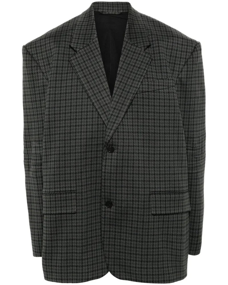 Balenciaga Blazer mit Hahnentrittmuster - Grau Grau