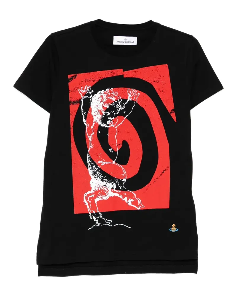 Vivienne Westwood swirl peru T-shirt - Schwarz Schwarz