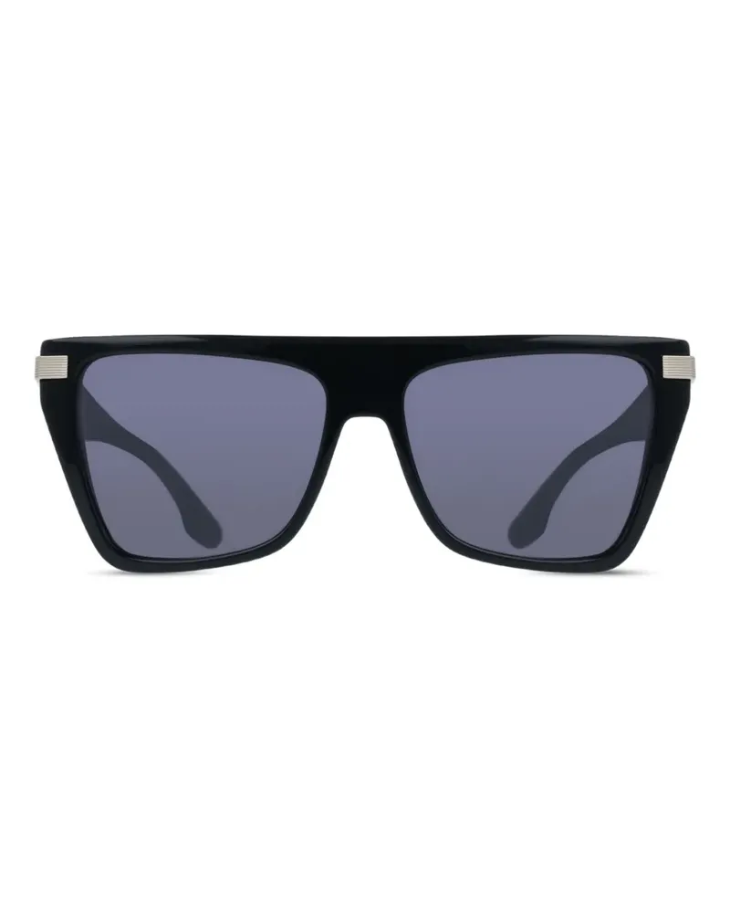 Victoria Beckham Sonnenbrille mit geometrischem Gestell - Schwarz Schwarz