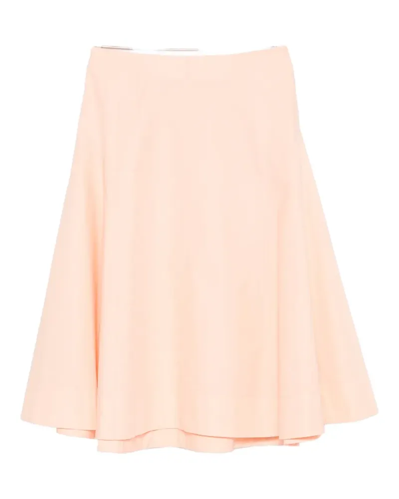KHAITE Artin panelled midi skirt - Rosa Rosa