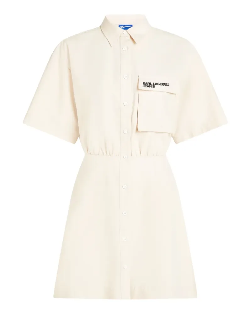 Karl Lagerfeld Minikleid mit Pattentaschen - Nude Nude