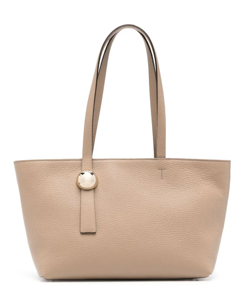 Furla Sfera M leather tote bag - Braun Braun