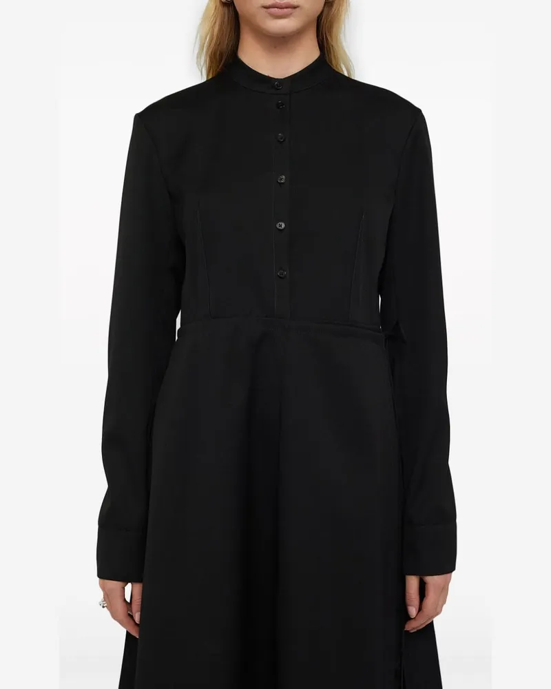Jil Sander Hemdkleid mit Einsätzen - Schwarz Schwarz