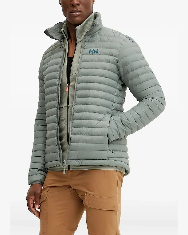 Helly Hansen Gesteppte Jacke mit Stehkragen - Grün Grün