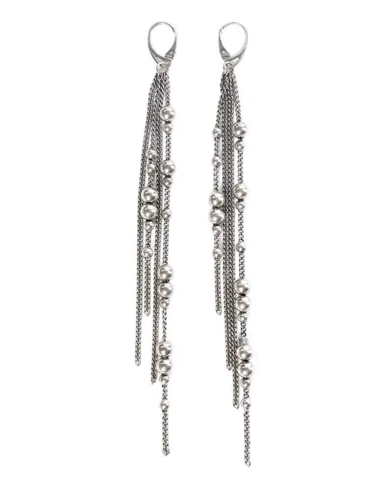 Ann Demeulemeester Danique Ohrringe mit Kettenperlen - Silber Silber