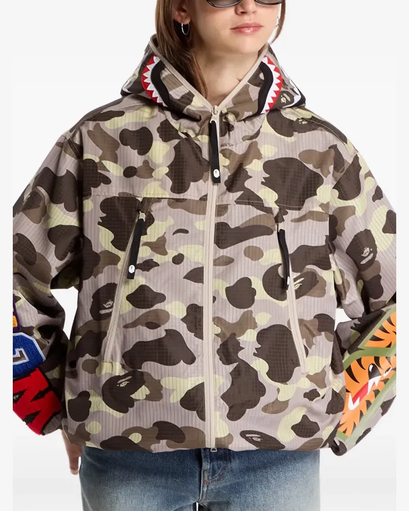 BAPE Shark Ripstop-Jacke - Braun Braun