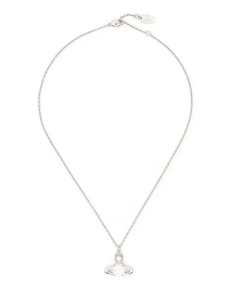 Vivienne Westwood Reina large-pendant necklace - Silber Silber