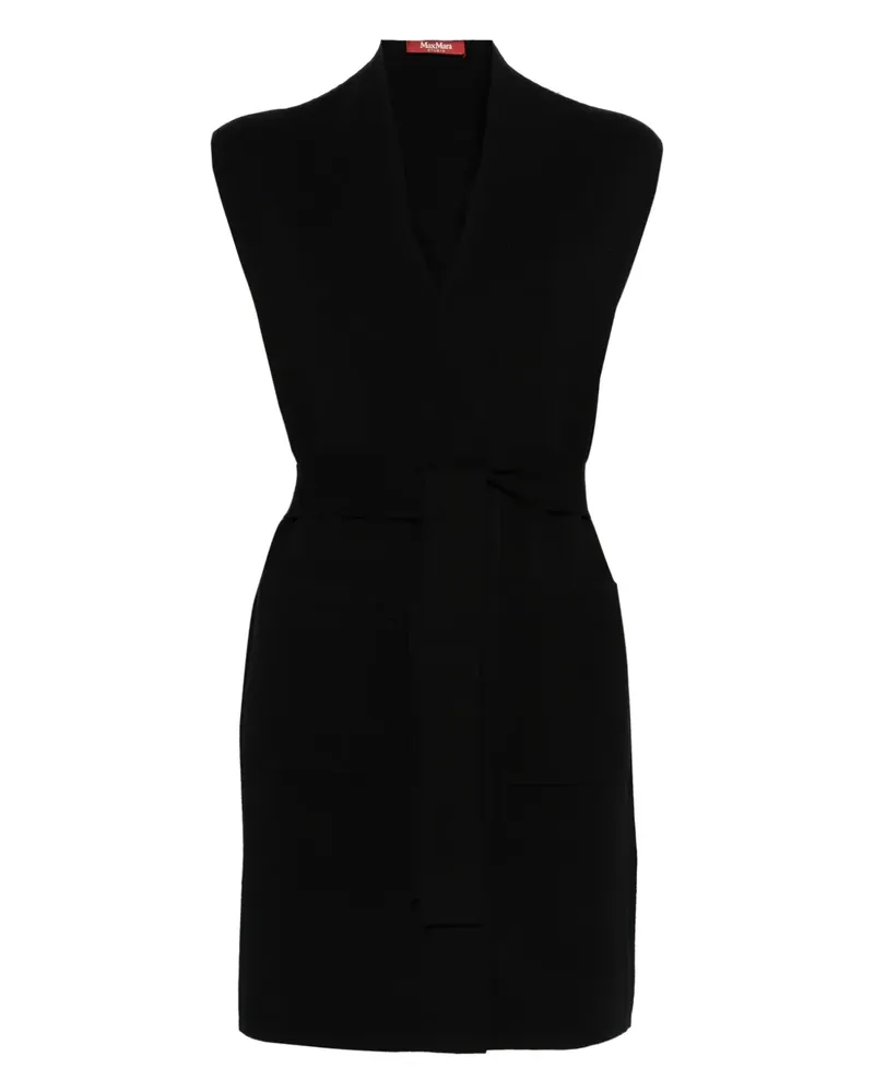 Max Mara Gestrickter Pullunder - Schwarz Schwarz
