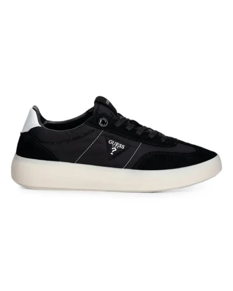 Guess logo-patch low-top sneakers - Schwarz Schwarz