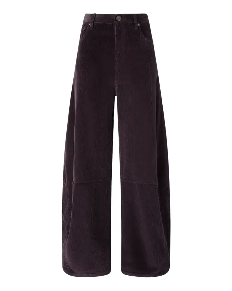 Pinko barrel-fit corduroy trousers - Violett Violett