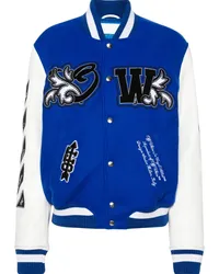 OFF-WHITE Jacke mit Logo-Patches Blau