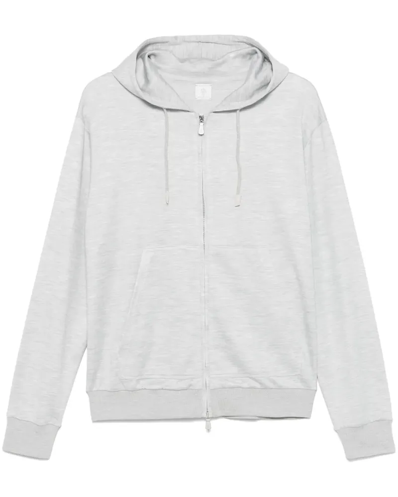 Eleventy Melierter Hoodie - Grau Grau