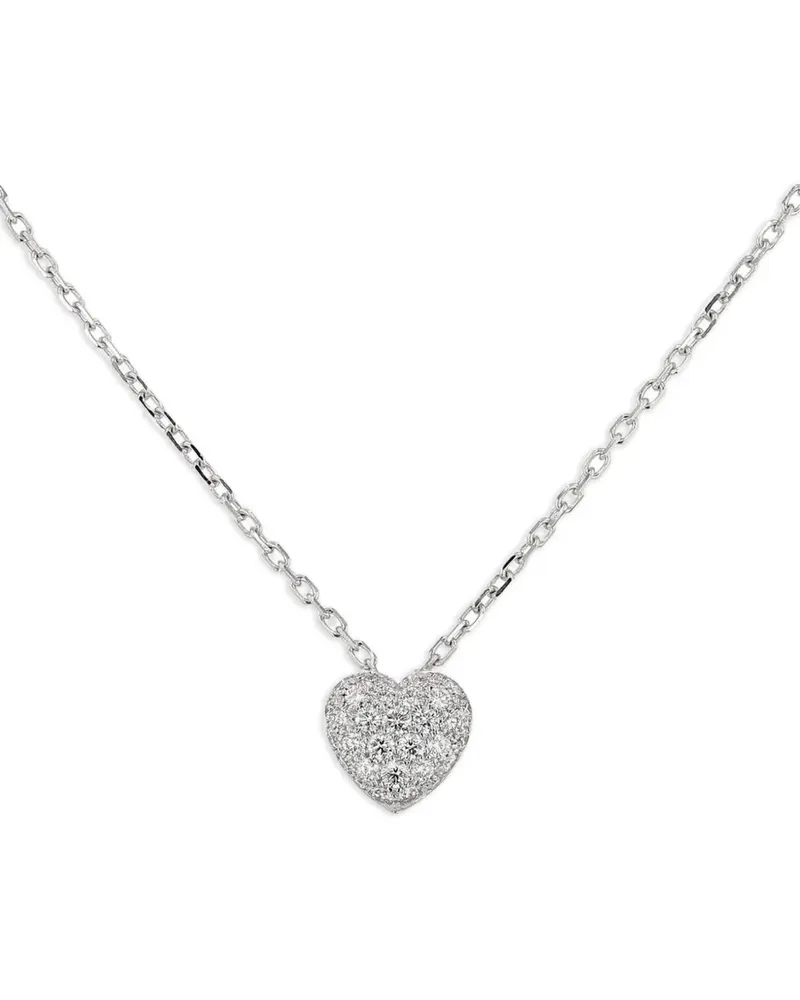 Cartier Herzanhänger mit Diamanten - Silber Silber