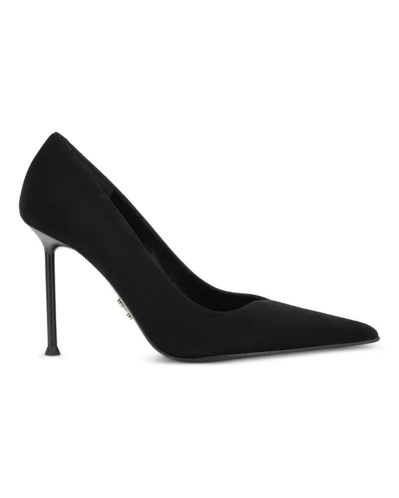 Sergio Levantesi Spitze Pumps aus Wildleder - Schwarz Schwarz