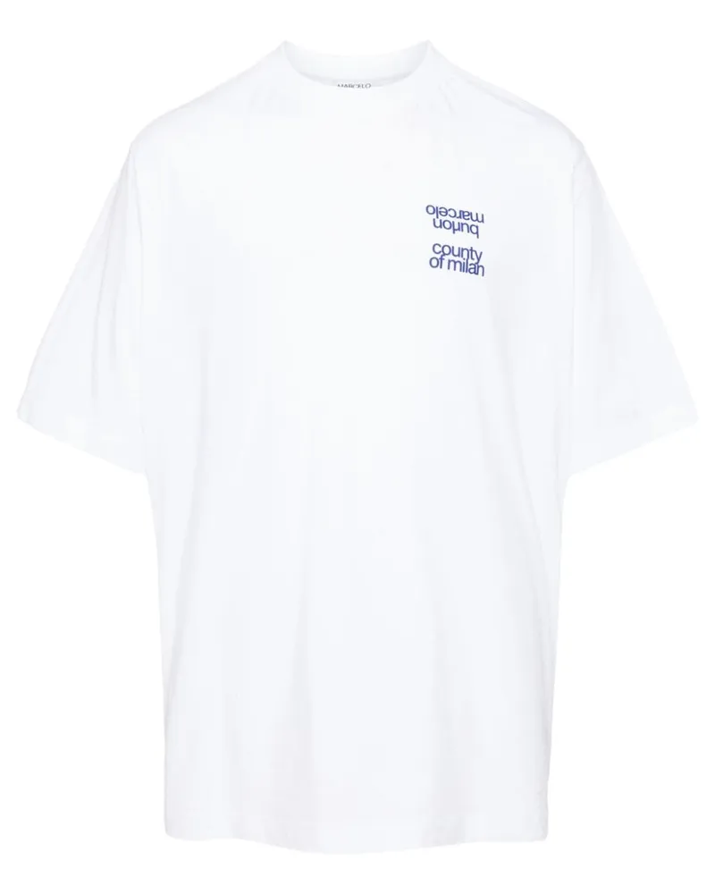 Marcelo Burlon | County of Milan MBCM T-Shirt mit Slogan - Weiß Weiß
