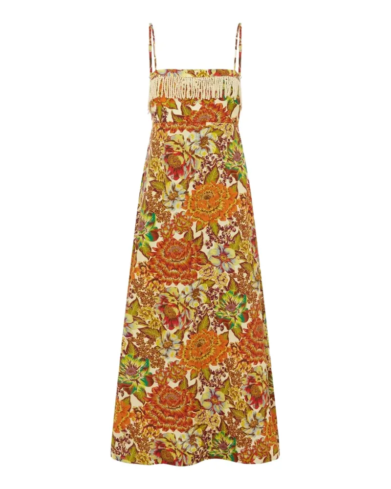 ALEMAIS Lana floral-print dress - Orange Orange