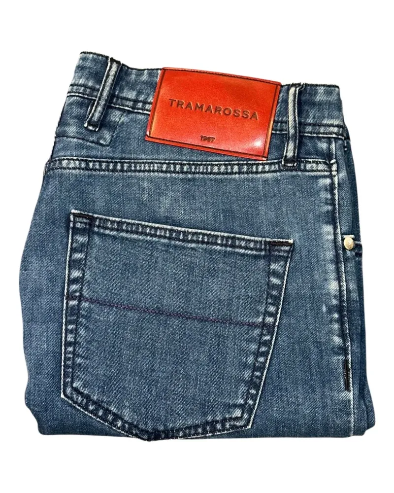Tramarossa Jeans-Shorts mit Logo-Patch - Blau Blau
