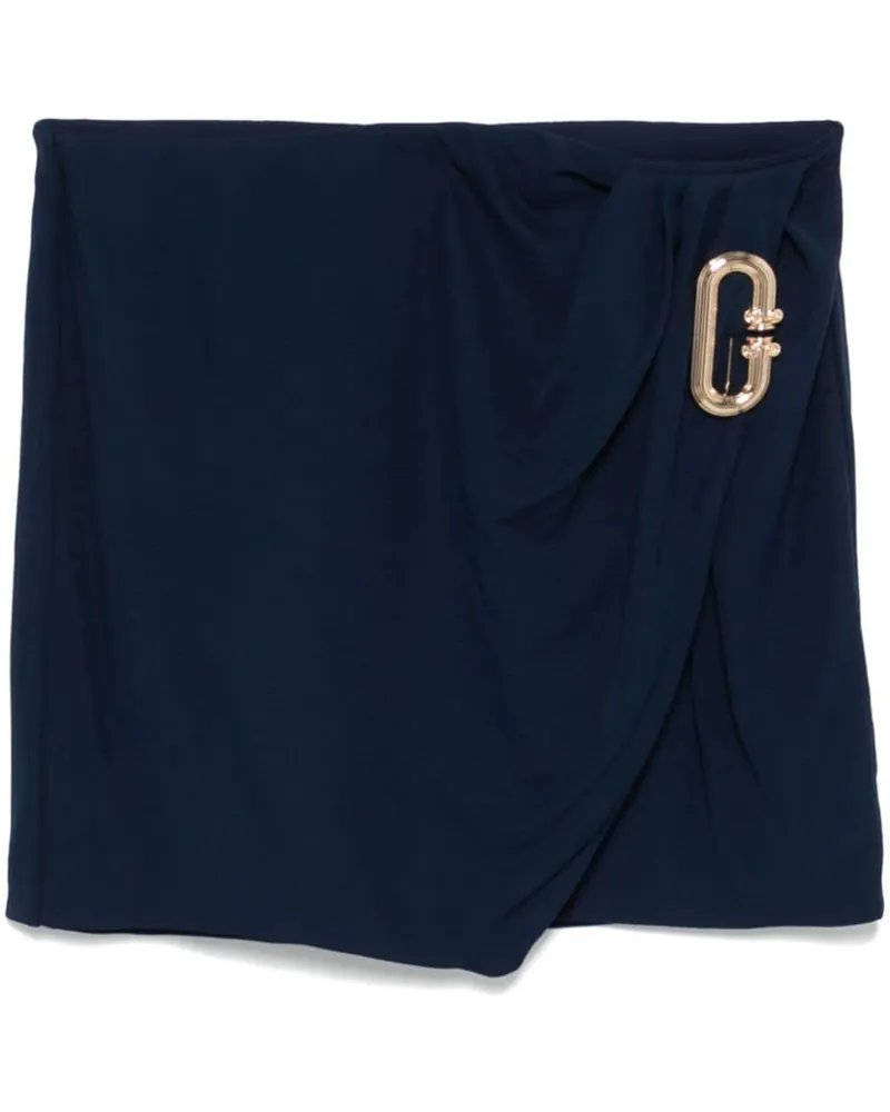 Casablanca Paris Drapierter Minirock - Blau Blau
