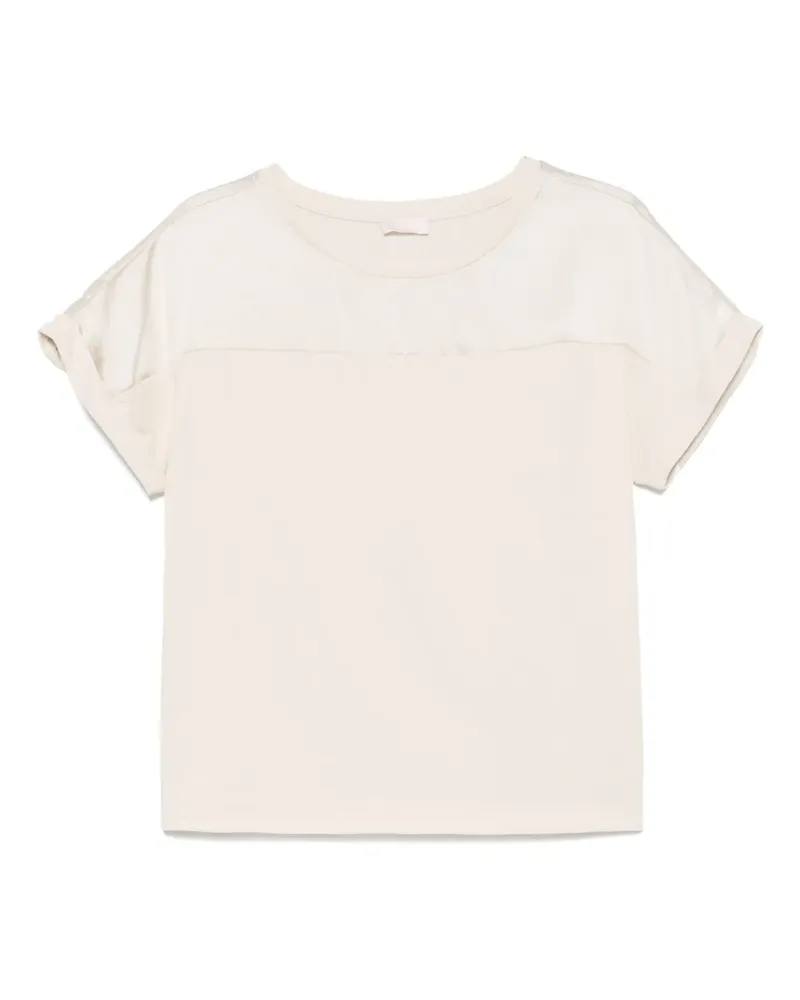 Liu Jo T-Shirt mit Einsätzen - Nude Nude