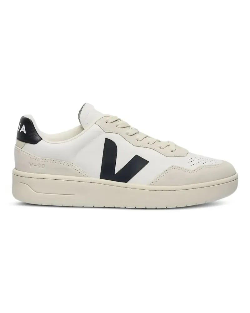 VEJA V-90 Sneakers mit Kontrasteinsätzen - Nude Nude