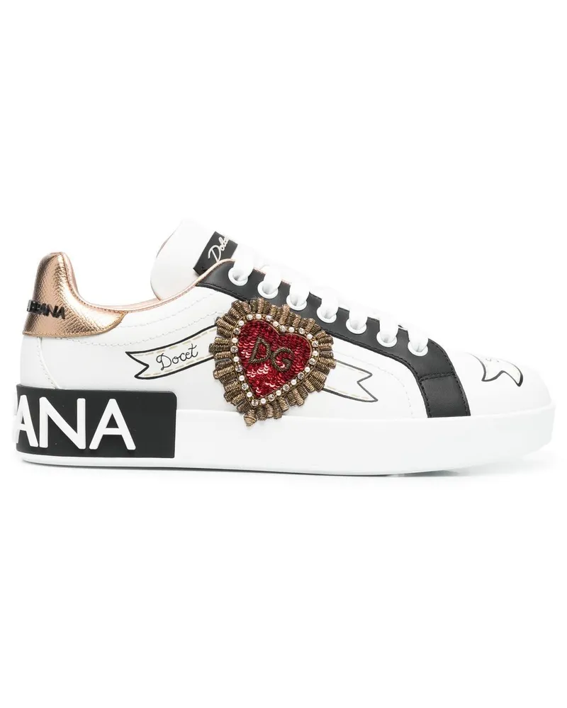 Dolce & Gabbana Portofino' Sneakers - Weiß Weiß
