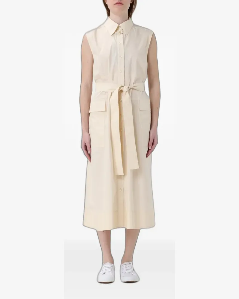 Colmar belted sleeveless dress - Nude Nude