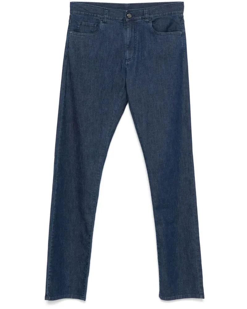 Canali Jeans mit geradem Bein - Blau Blau