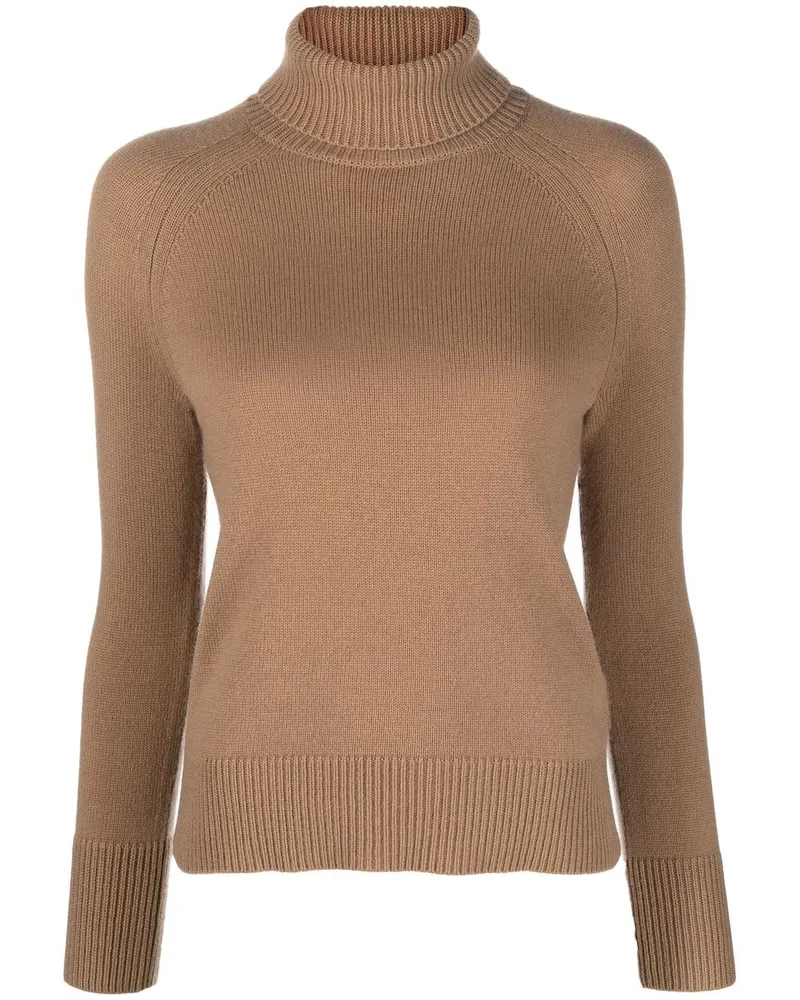 Max Mara Klassischer Rollkragenpullover - Braun Braun