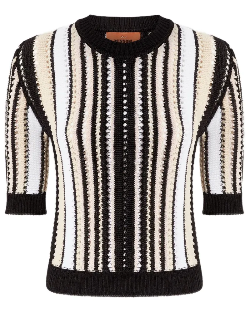 Missoni Gestreifter Pullover - Schwarz Schwarz