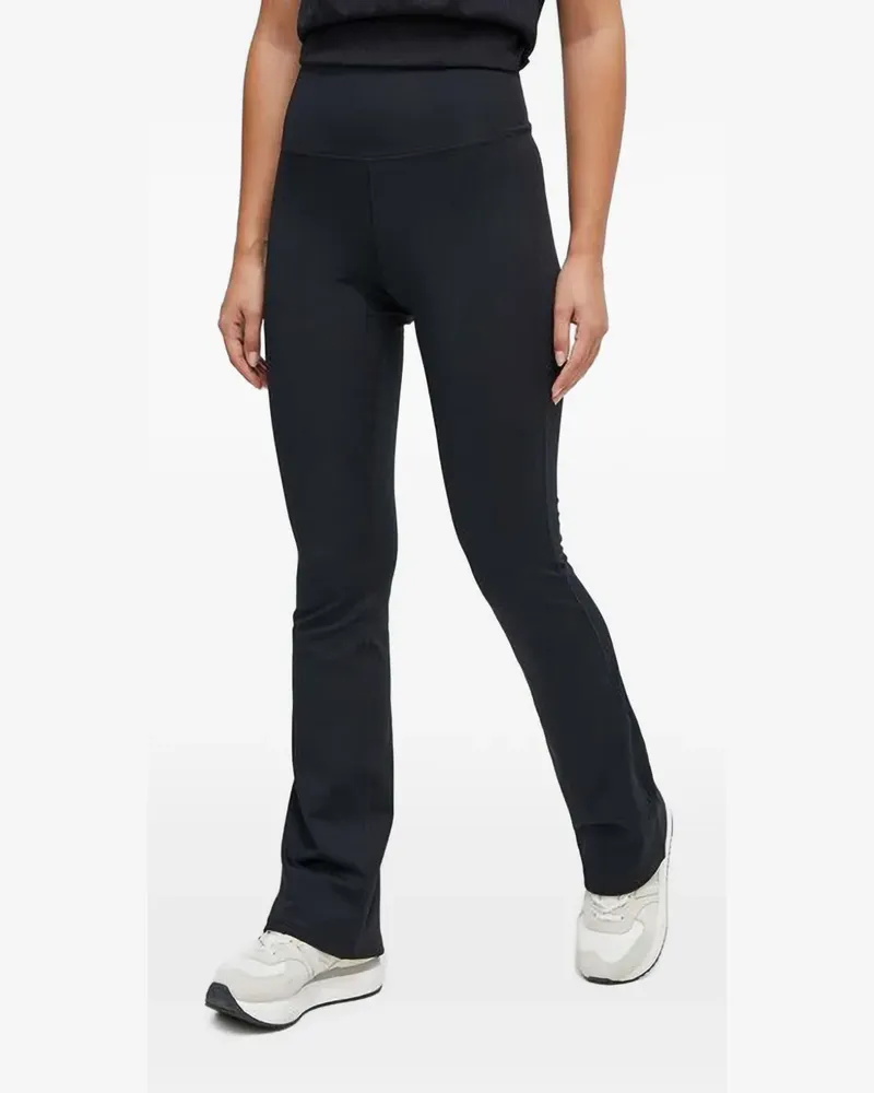 Casall logo-print flared trousers - Schwarz Schwarz