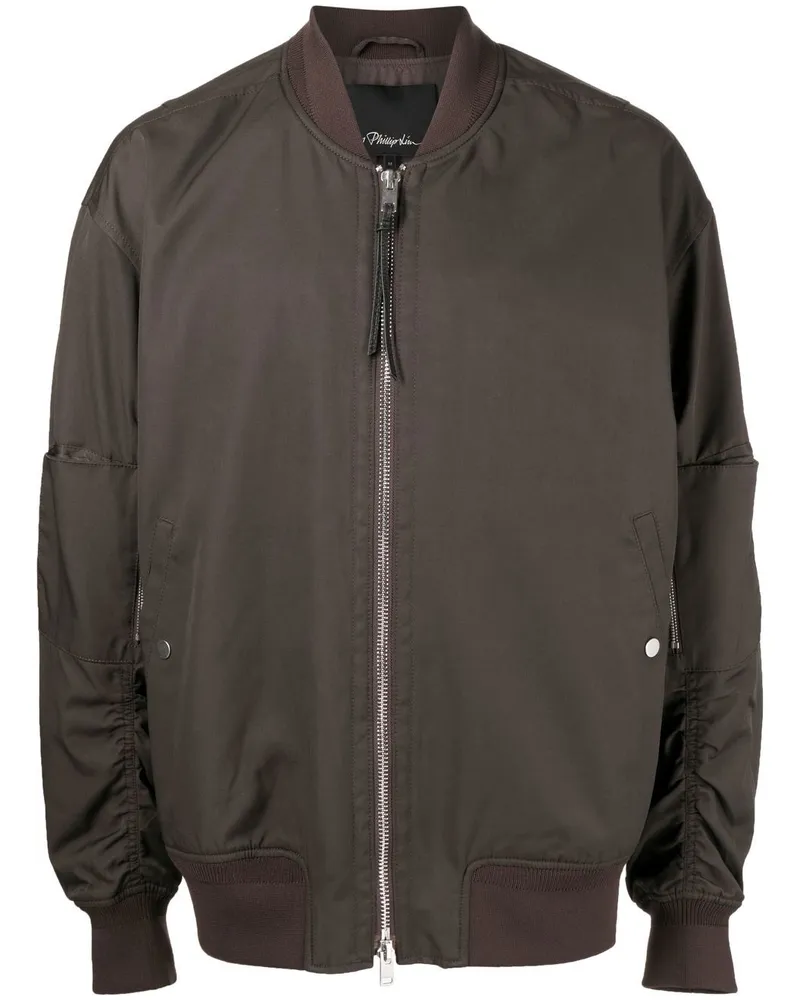 3.1 phillip lim Bomberjacke mit Reißverschluss - Braun Braun