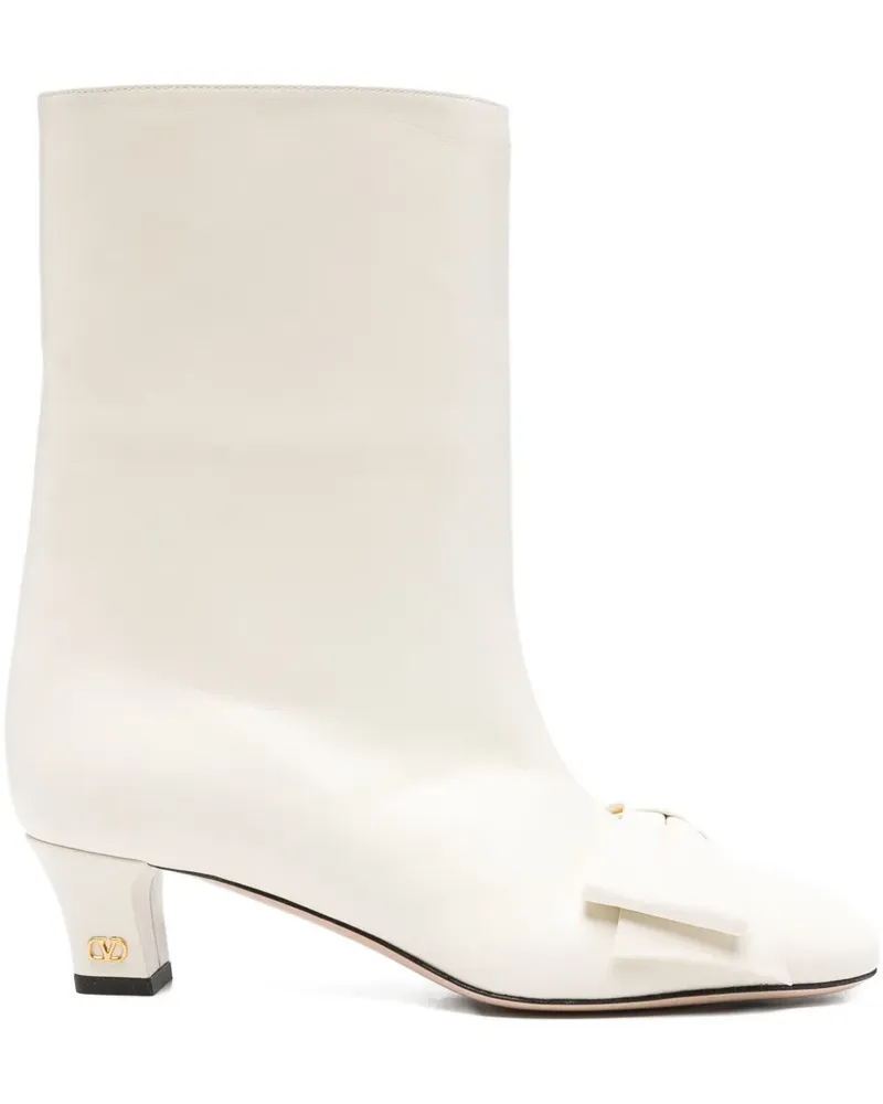 Valentino Garavani Stiefel aus Leder 40mm - Nude Nude