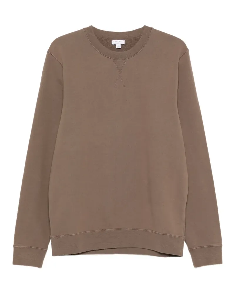 Sunspel Klassisches Sweatshirt - Braun Braun