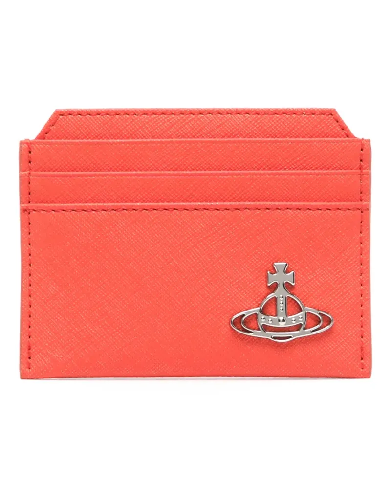 Vivienne Westwood Kartenetui mit Orb-Schild - Orange Orange
