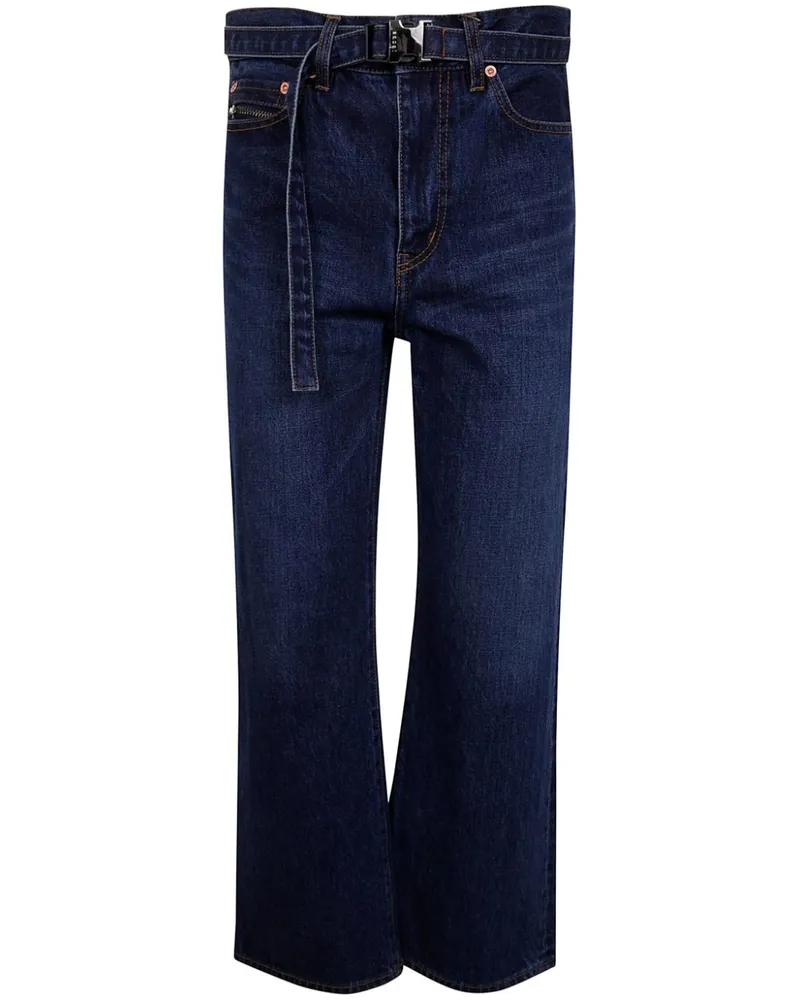 Sacai Jeans mit Gürtel - Blau Blau