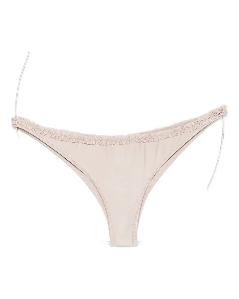 Frankies Bikinis Kate ruffled bikini bottoms - Nude Nude