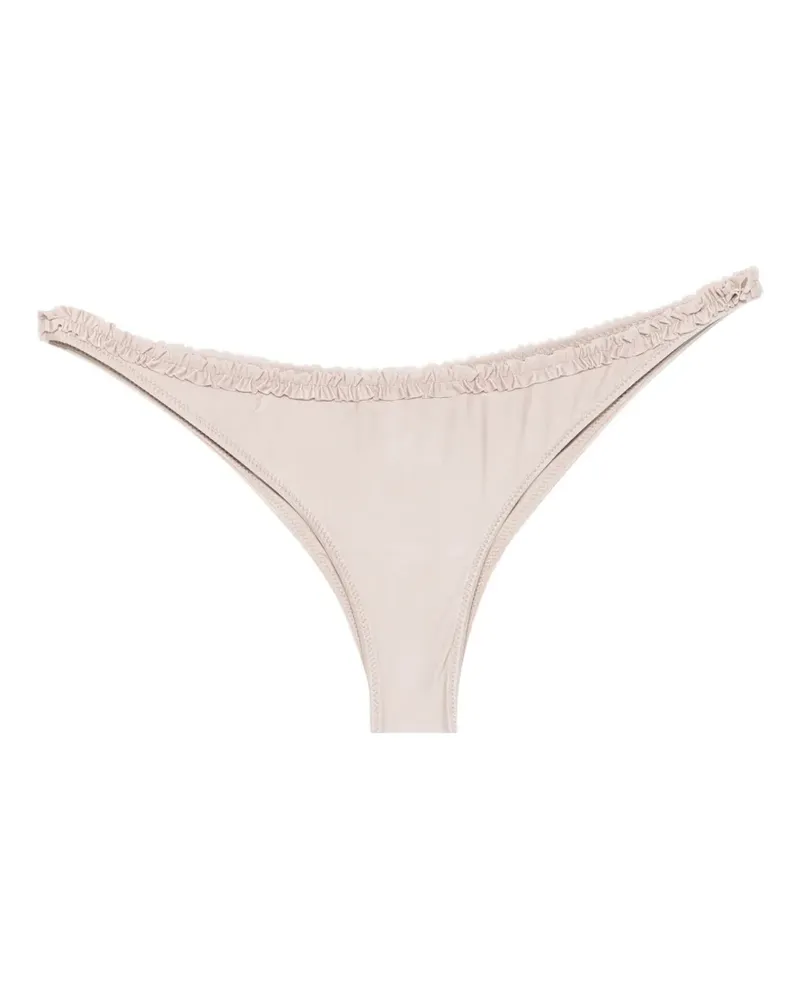 Frankies Bikinis Kate ruffled bikini bottoms - Nude Nude