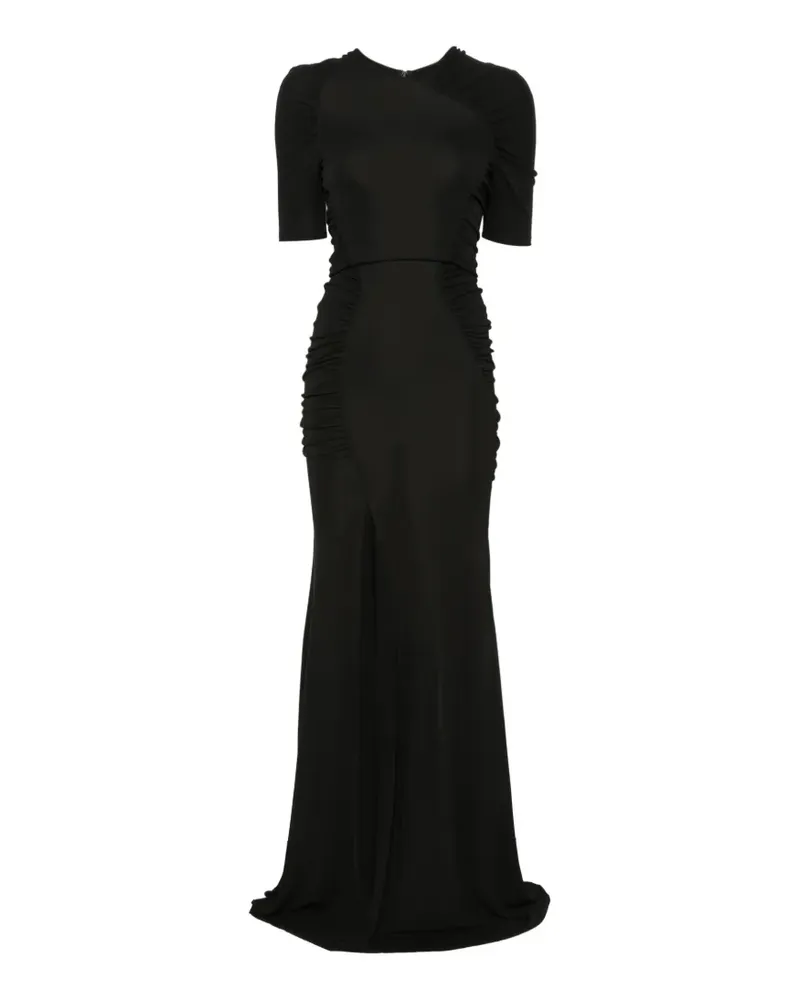Victoria Beckham Langes Kleid mit Raffung - Schwarz Schwarz