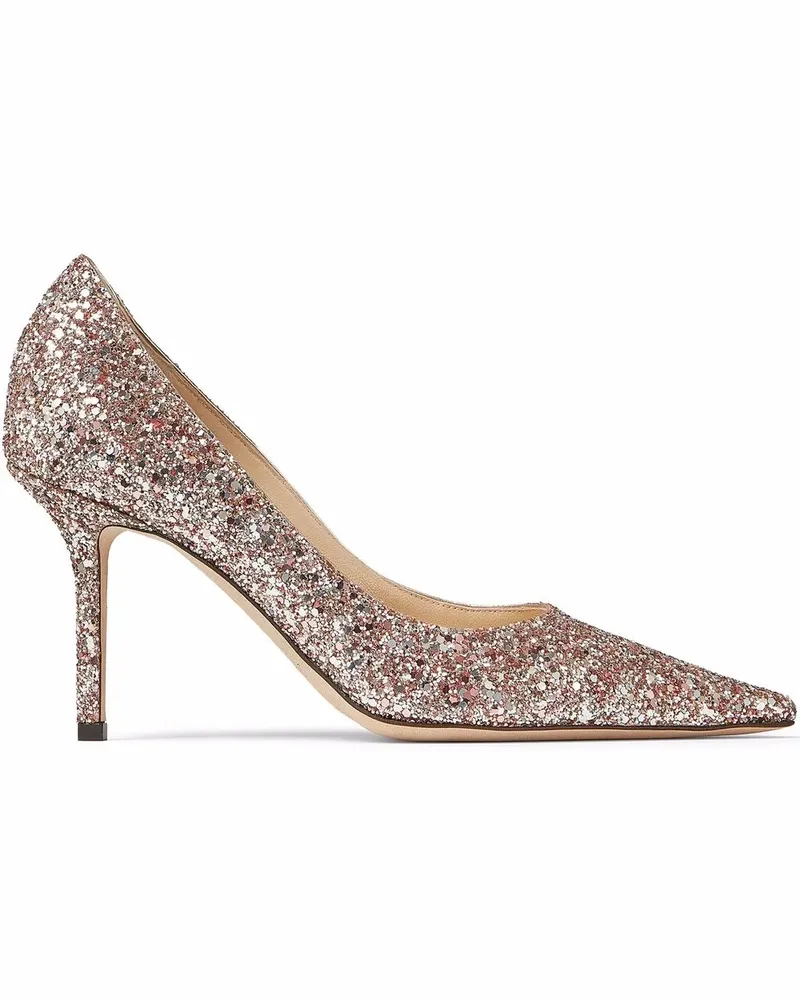 Jimmy Choo Spitze Pumps mit Glitter-Detail - Rosa Rosa