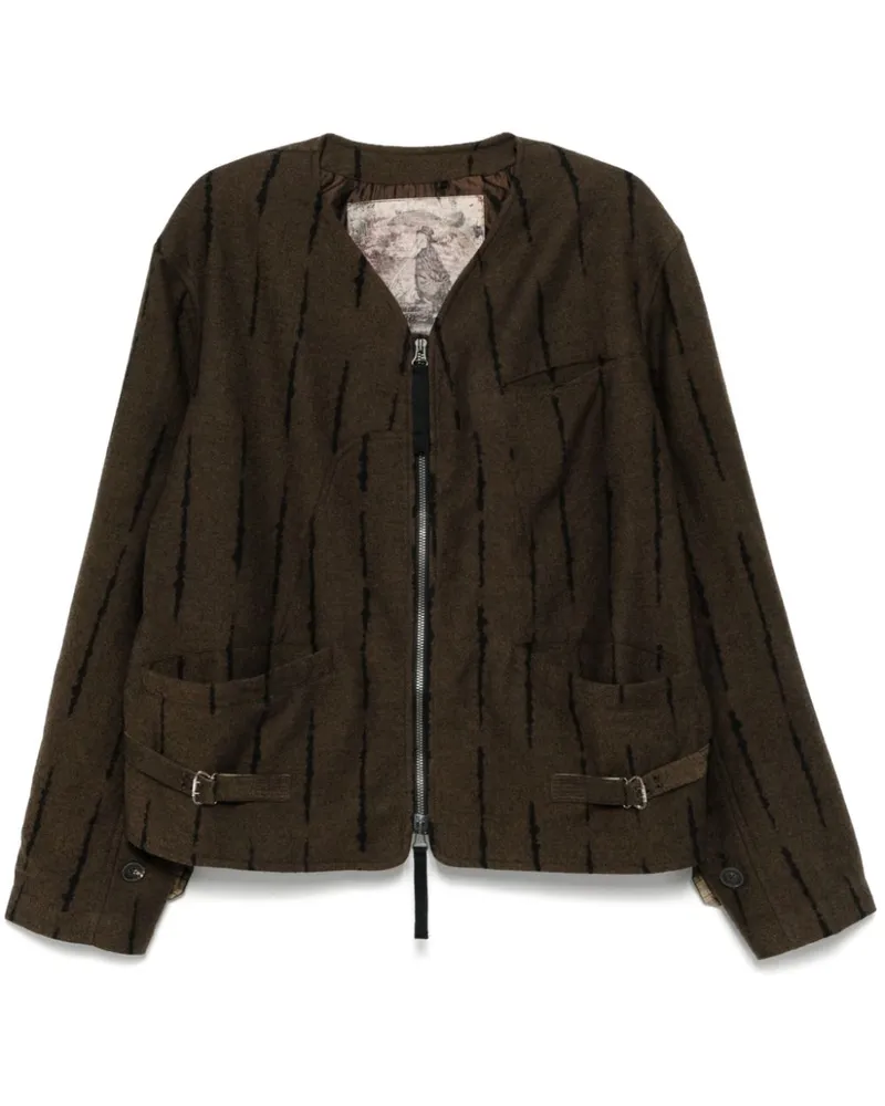 Ziggy Chen Jacke aus Twill - Braun Braun
